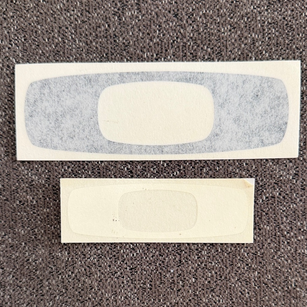 Oakley Square O Vintage Decals One Black & One White NEW